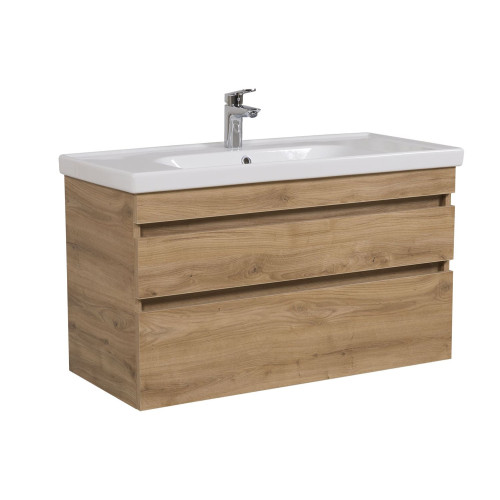 Тумба АКВА РОДОС Винтаж Севилья с умывальником Frame 100 см, консольная, АР000040271
